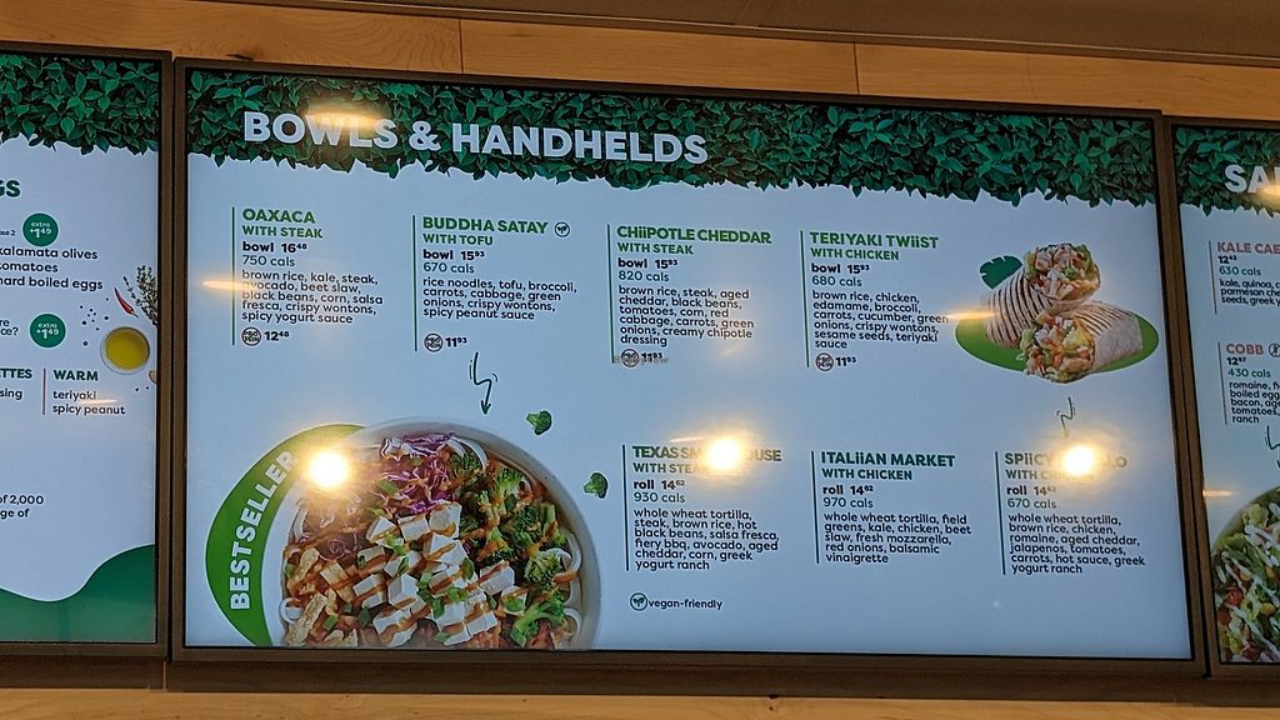 Freshii Menu with Prices in usa