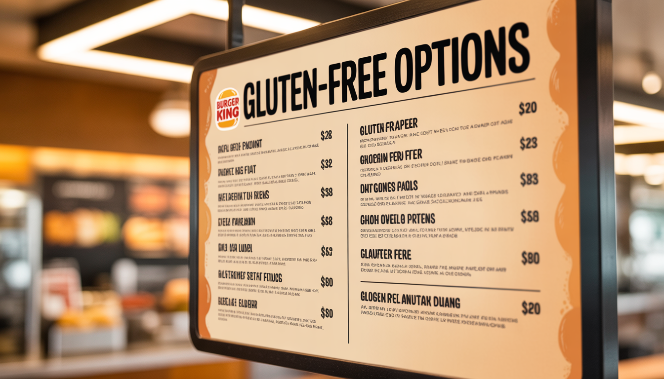 Burger King Gluten-Free Menu Guide (2026)